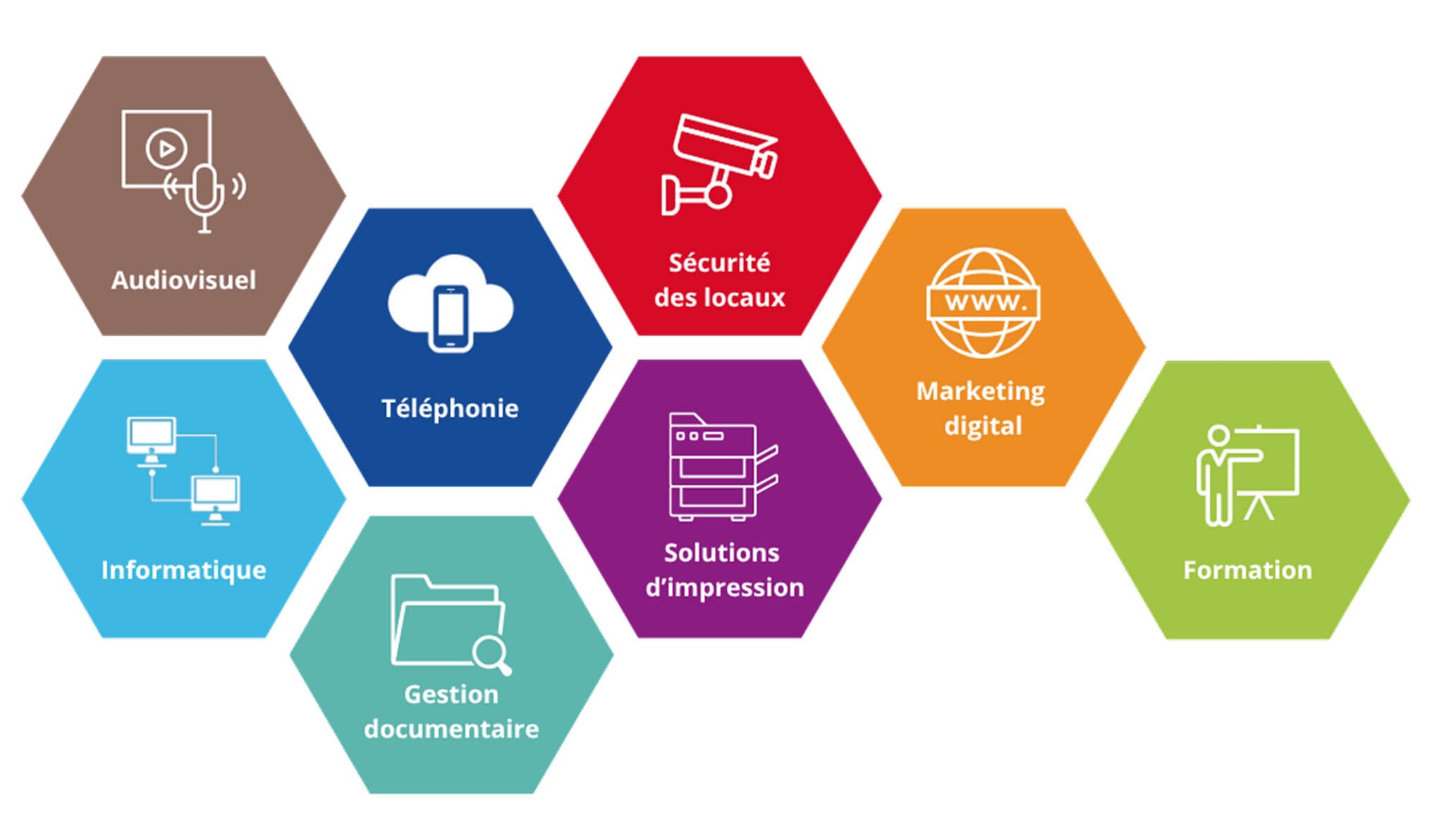 Pictogrammes des expertises AramisGroup